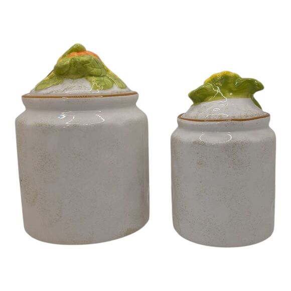 Spectrum Designz Farmwood Valley Fall Harvest Canister Set Sunflowers Pumpkins - Picture 2 of 6